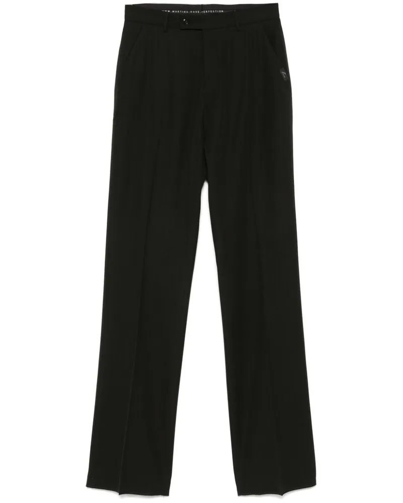 Martine Rose Hose mit Nadelstreifen - Schwarz Schwarz