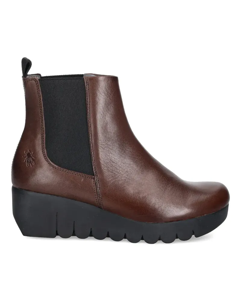 Fly London wedge-hell chelsea boots - Braun Braun
