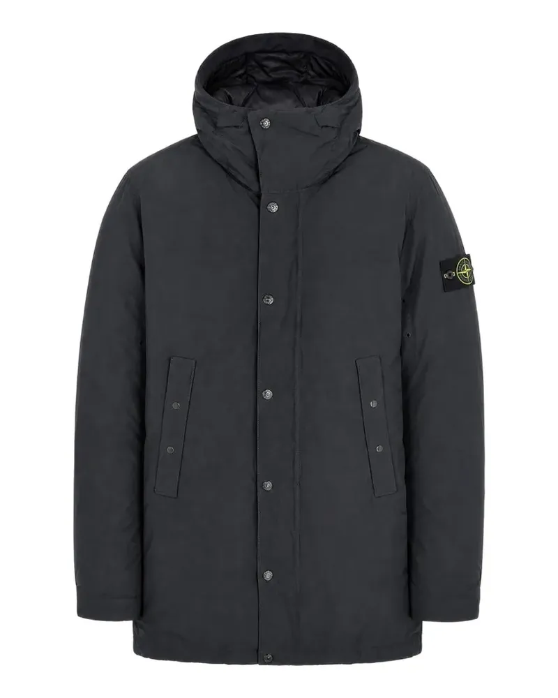 Stone Island 7100006 micro Reps Parka - Schwarz Schwarz