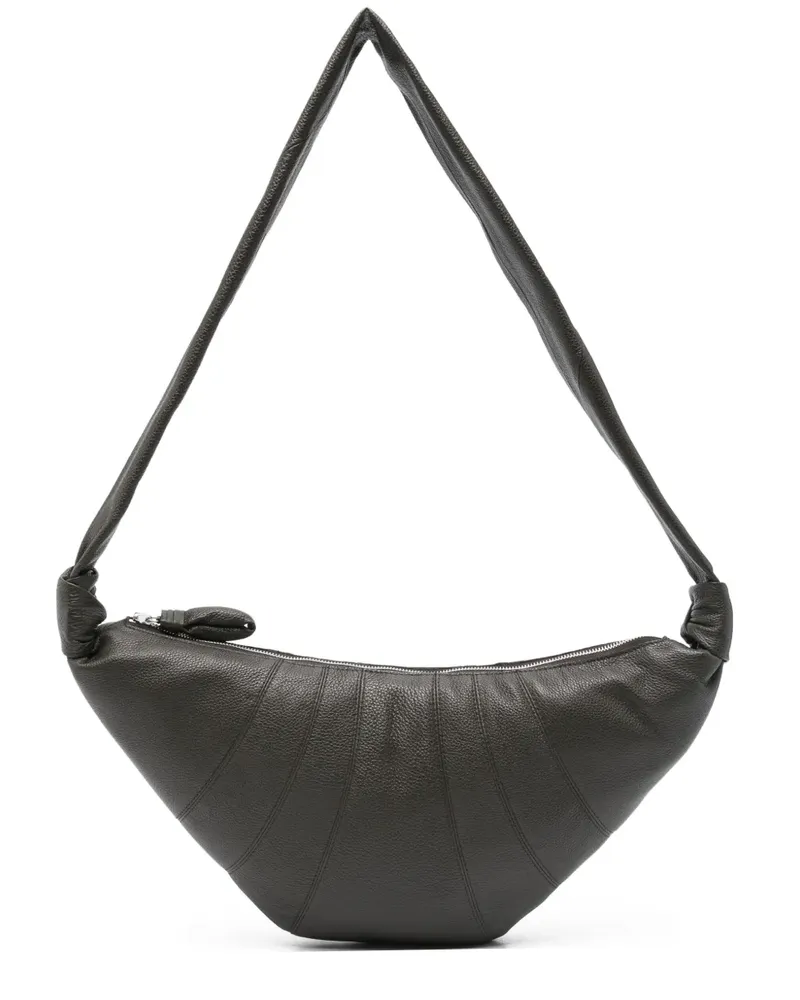 Christophe Lemaire Mittelgroße Croissant Schultertasche - Grau Grau