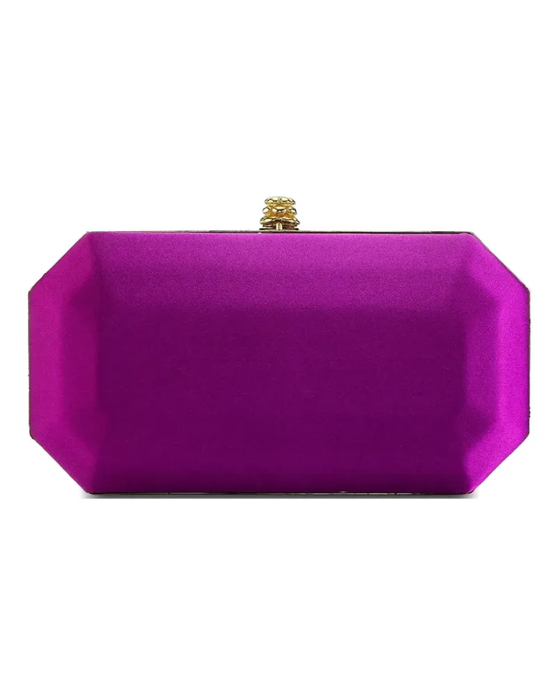 Tyler Ellis small Perry satin clutch bag - Rosa Rosa