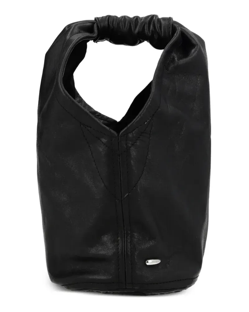 Our Legacy Handtasche mit Raffungen - Schwarz Schwarz