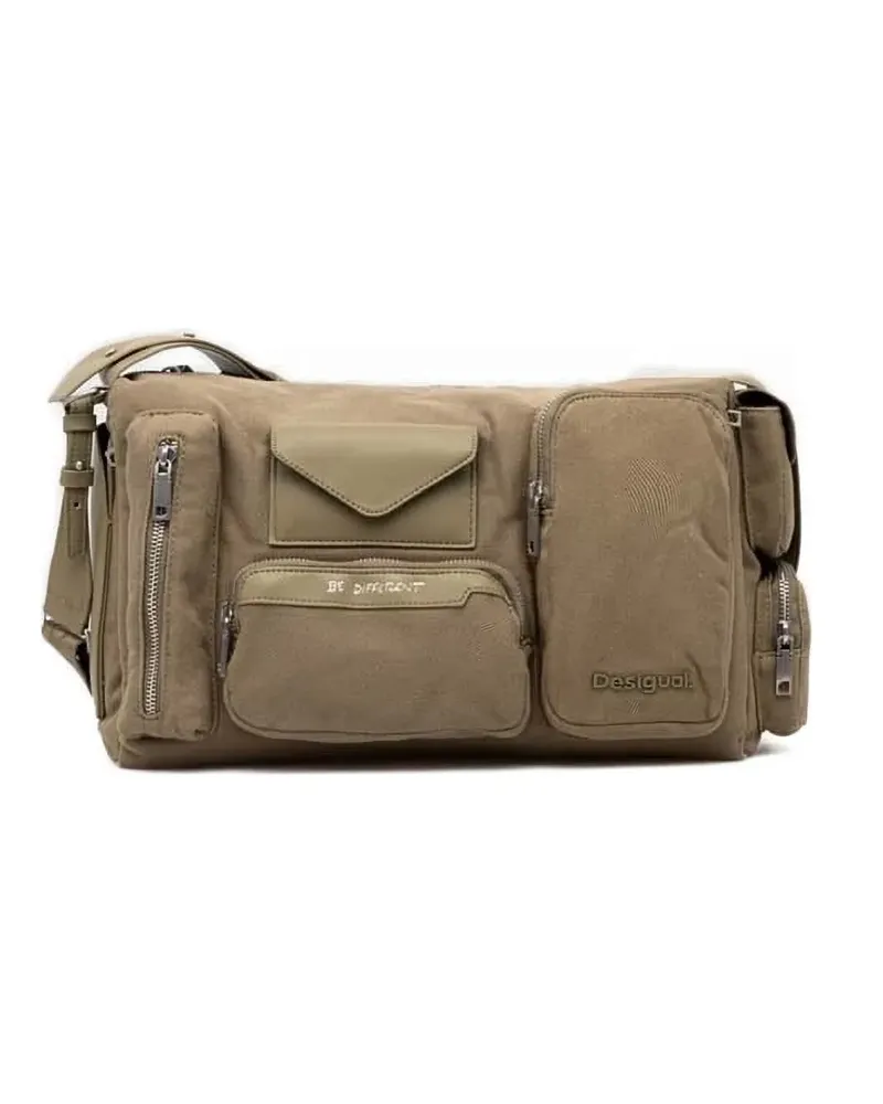 Desigual Schultertasche mit mehreren Fächern - Nude Nude