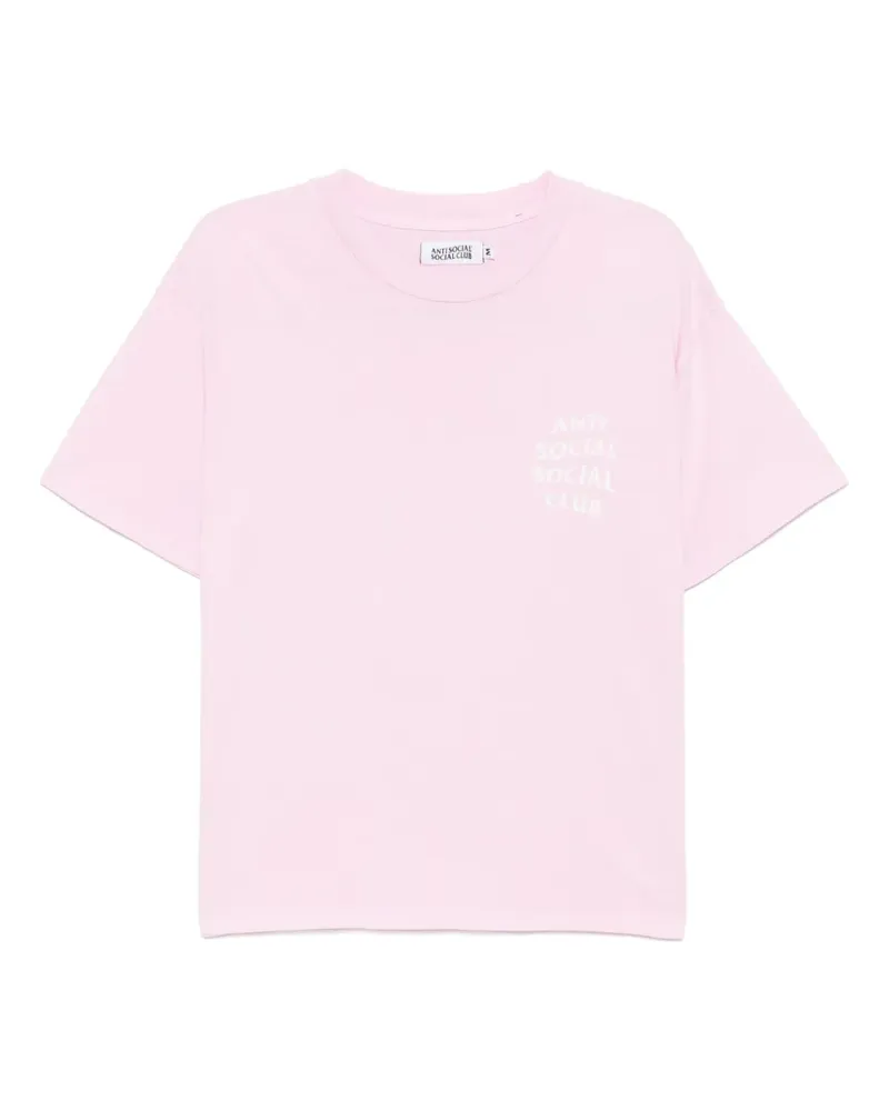 Anti Social Social Club Mind Games Weathered T-Shirt - Rosa Rosa
