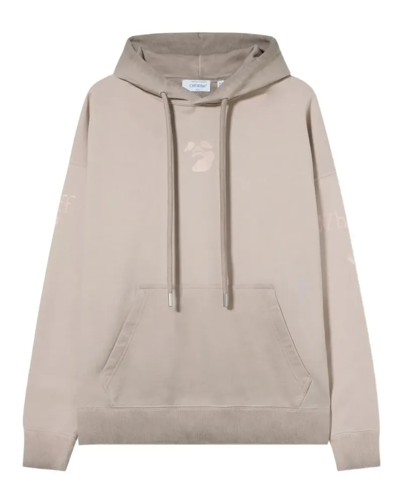 OFF-WHITE Swimming man skate hoodie - Nude Nude