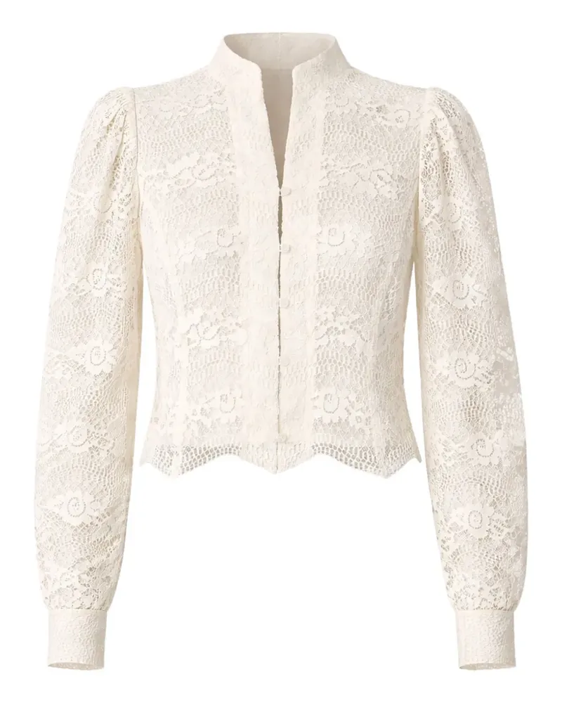 Twin-Set Jacke aus Makramee-Spitze - Weiß Weiß