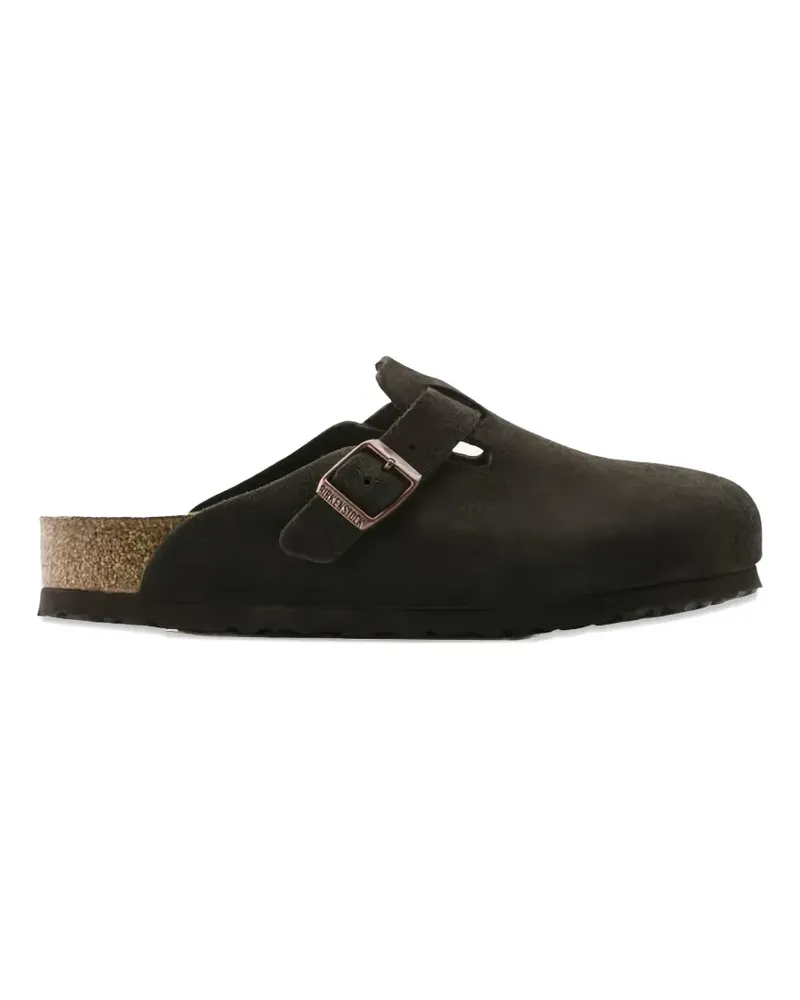 Birkenstock Boston suede mules - Braun Braun