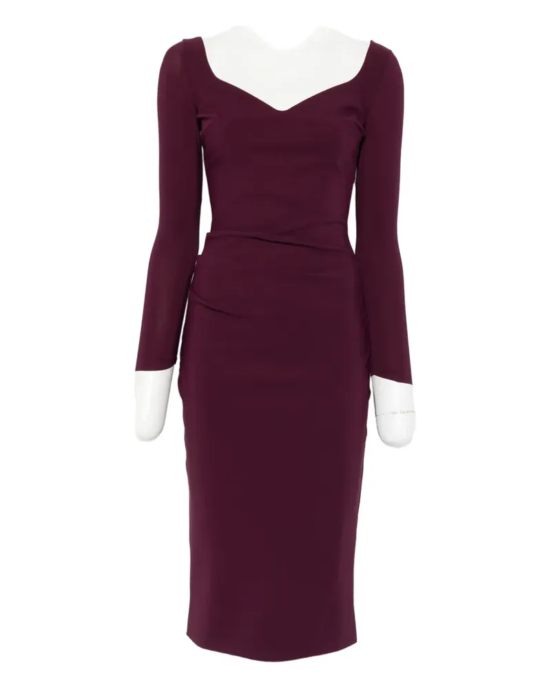 Chiara Boni Luheart long-sleeve dress - Rot Rot