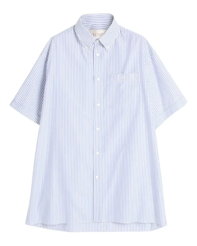 Valentino Garavani Hemd mit VLogo-Stickerei - Blau Blau
