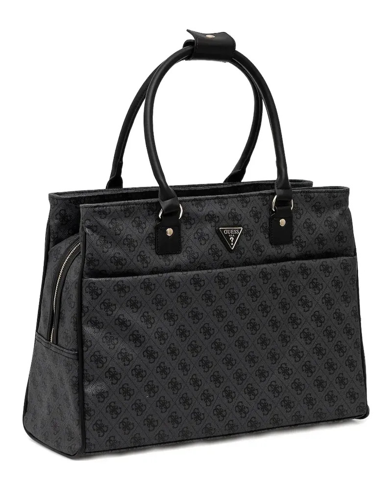 Guess Shopper mit Logo-Schild - Schwarz Schwarz