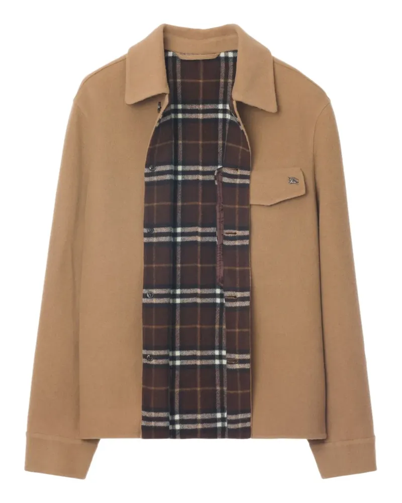 Burberry Hemdjacke mit Knopfverschluss - 8 Camel Brown/Treacle Brown 8