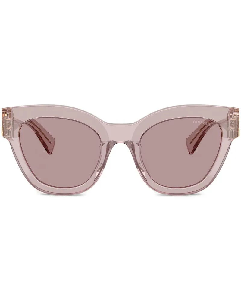 Miu Miu Sonnenbrille mit Oversized-Gestell - Violett Violett