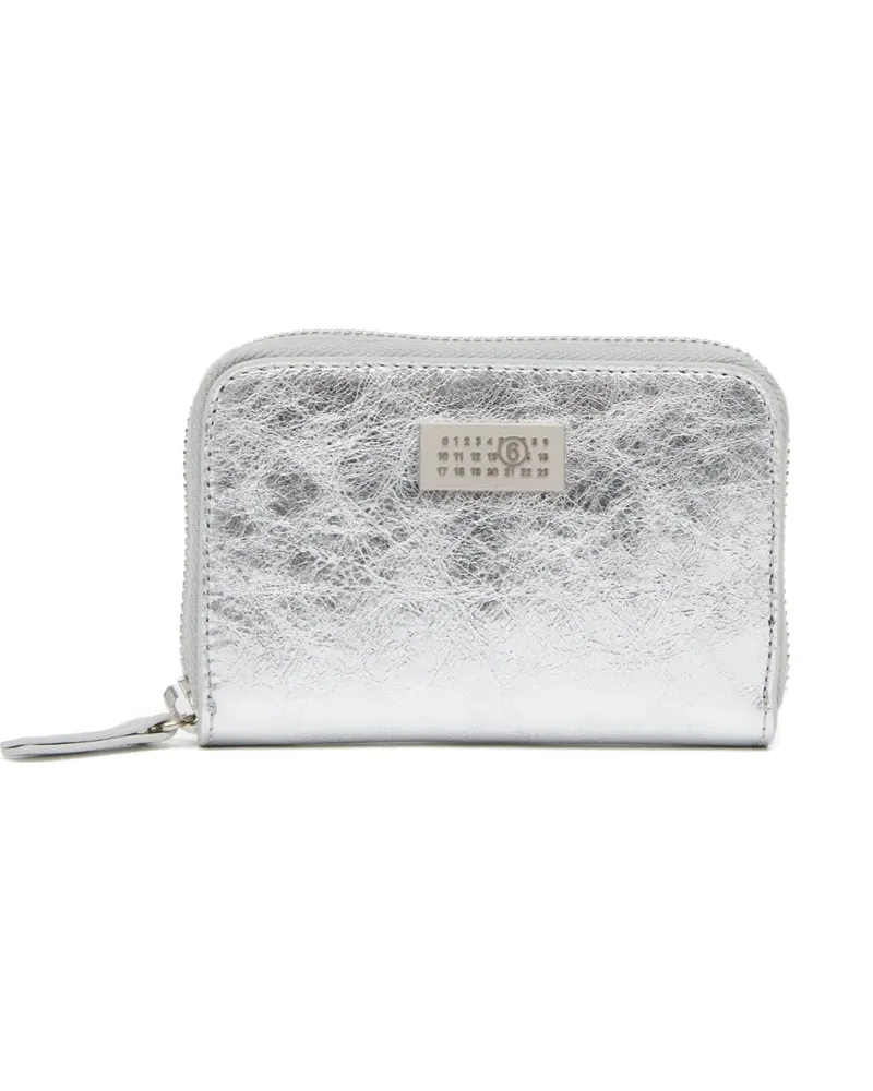 Maison Margiela Portemonnaie mit Reißverschluss - Silber Silber
