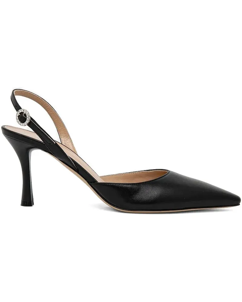 Baldinini Slingback-Pumps mit Kristallen - Schwarz Schwarz