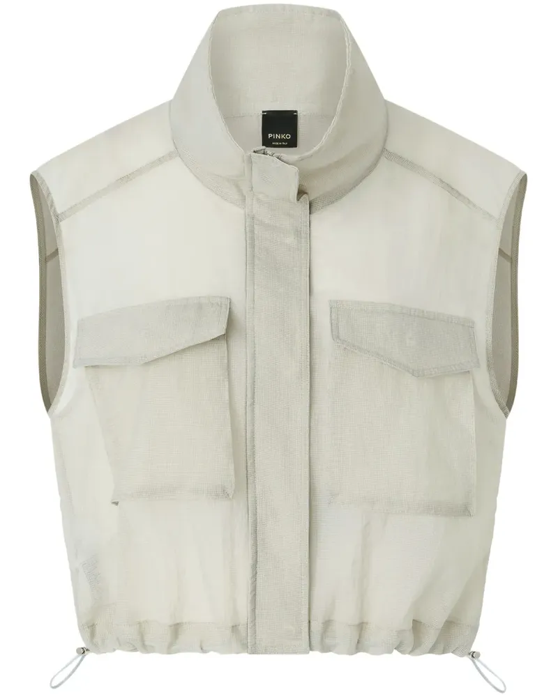 Pinko Cropped-Weste - Grau Grau