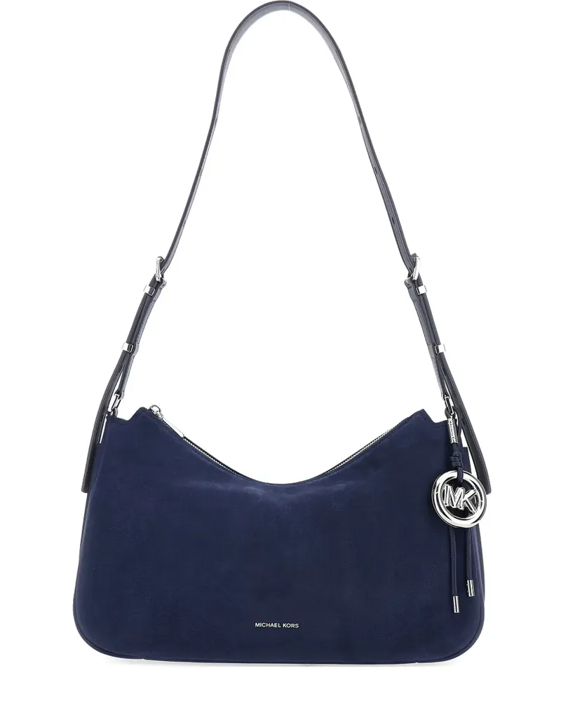 Michael Kors medium Nolita logo-charm shoulder bag - Blau Blau
