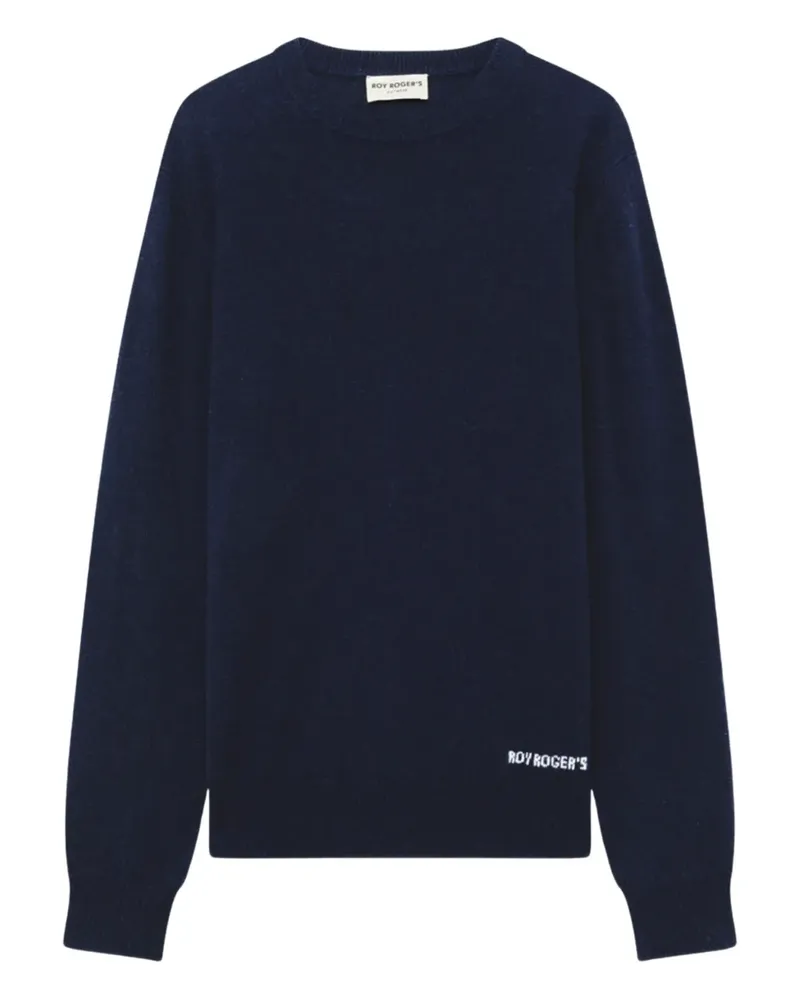 Roy Roger's Pullover mit Rundhalsausschnitt - Blau Blau