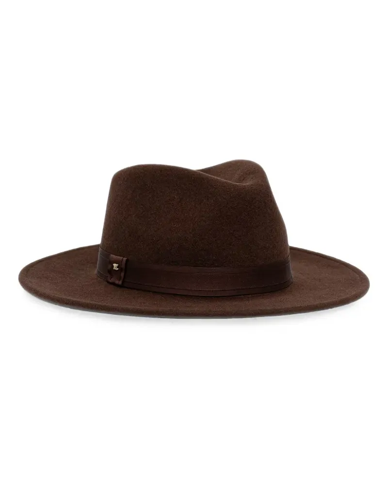 Max Mara logo-plaque fedora hat - Braun Braun