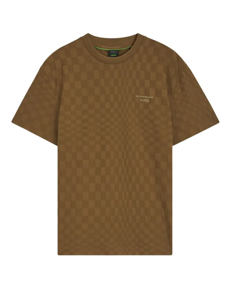 HUGO BOSS x Porsche T-Shirt mit Pasha-Muster - Braun Braun