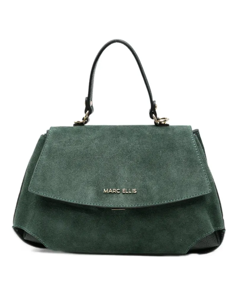 MARC ELLIS suede leather tote bag - Grün Grün