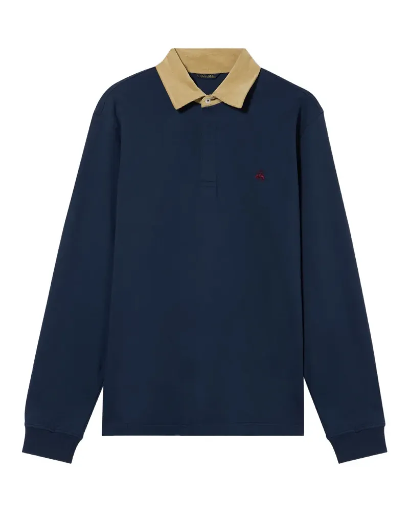 Brooks Brothers Poloshirt mit Cordkragen - Blau Blau