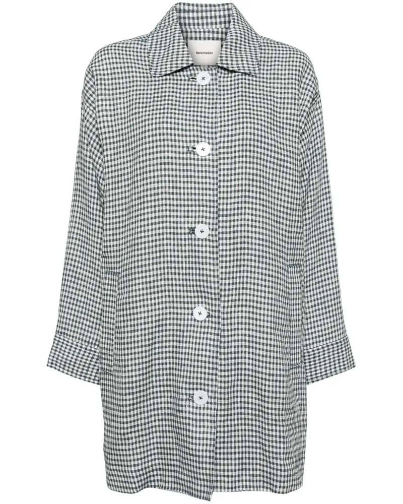 Reformation Irene Jacke aus Leinen - Grün Grün