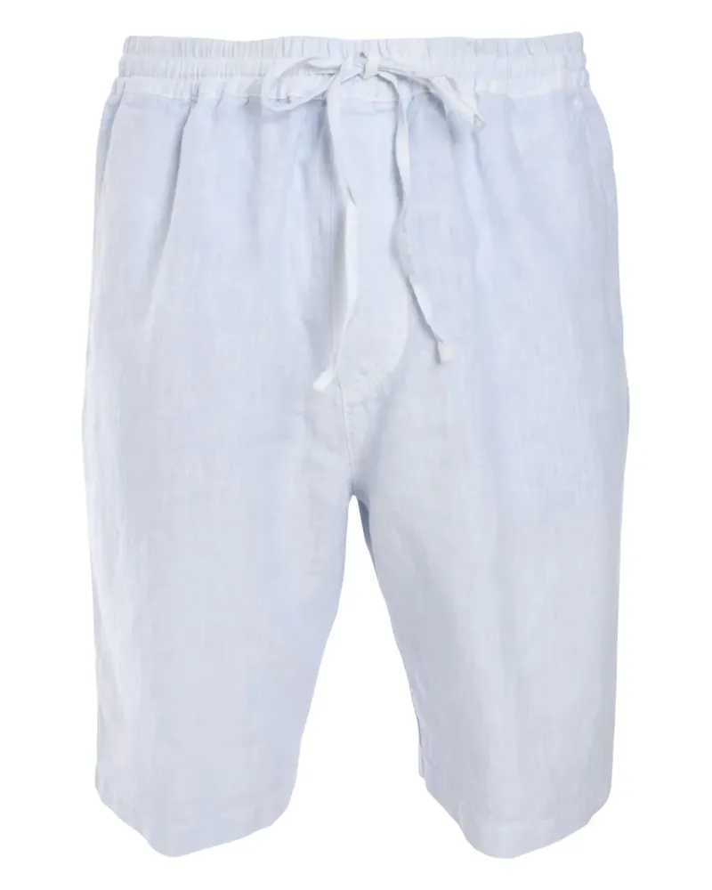 120% Lino Shorts mit Kordelzug - Blau Blau