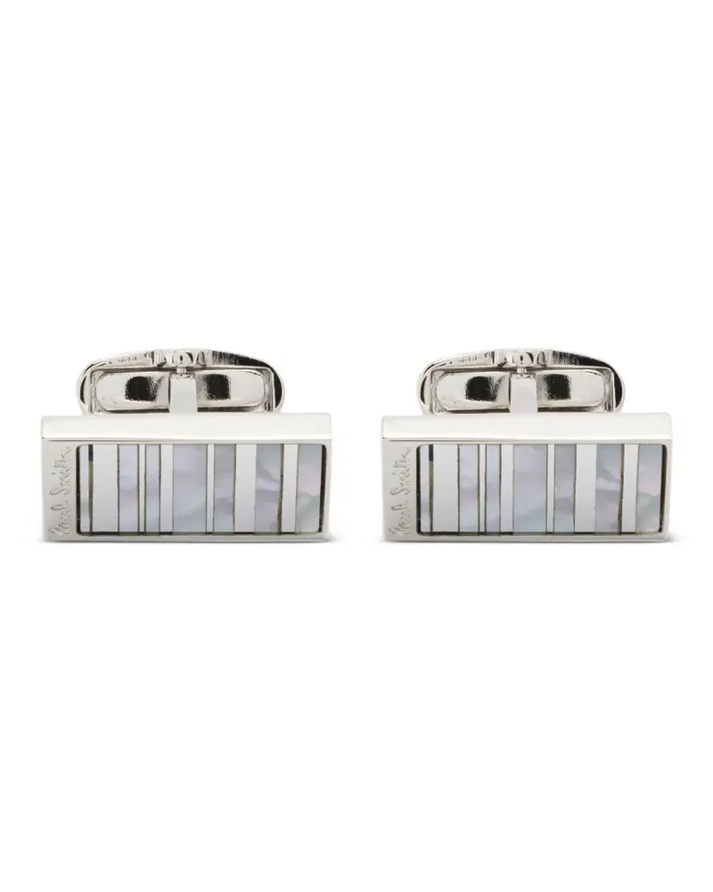 Paul Smith Manschettenknöpfe mit Logo-Gravur - Silber Silber
