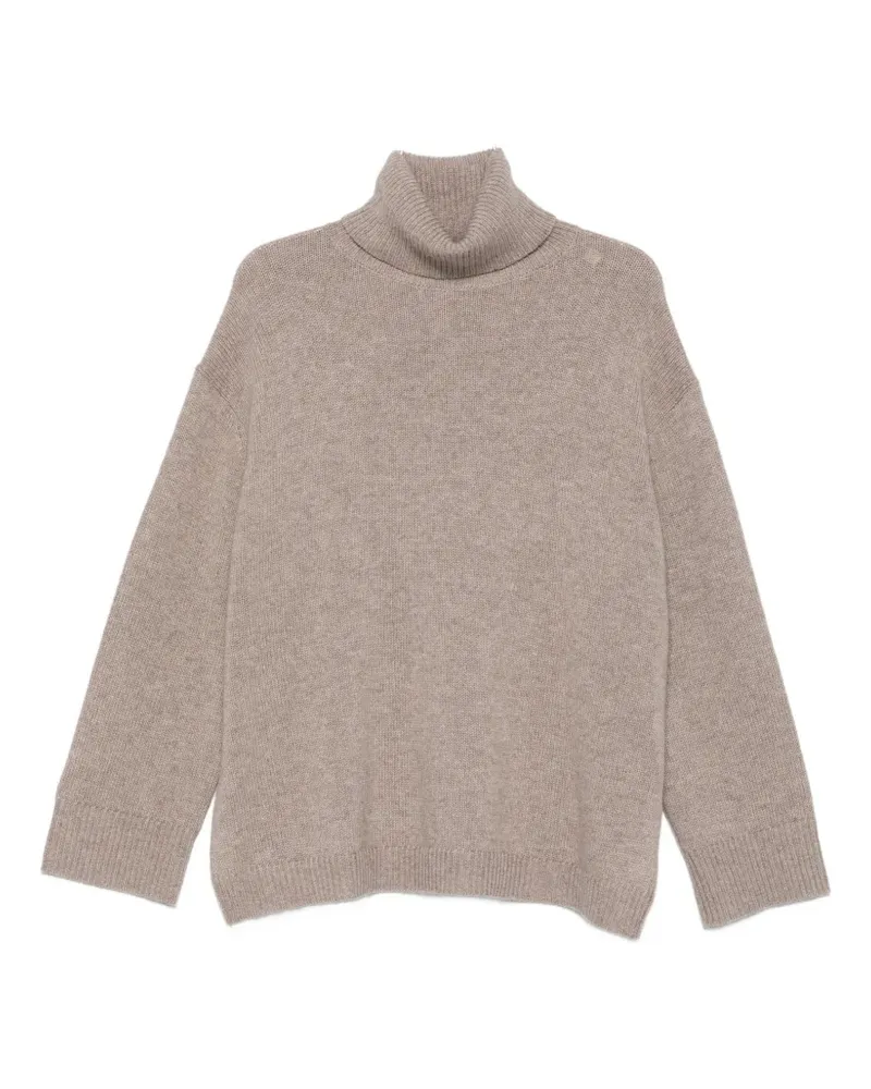 ALLUDE Pullover mit Rollkragen - Braun Braun