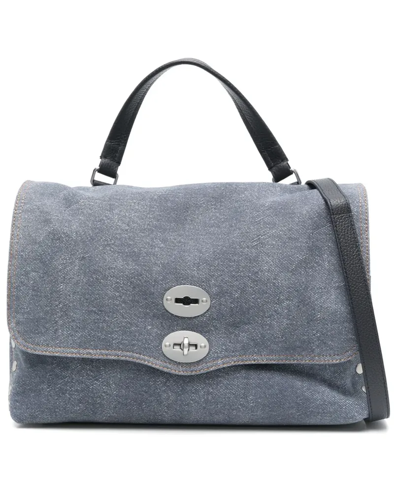 Zanellato Mittelgroße Postina Handtasche - Blau Blau