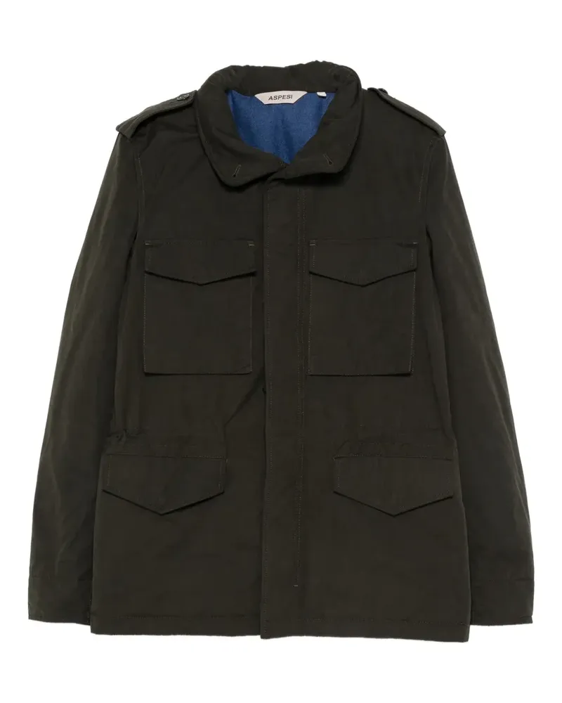 ASPESI flap-pockets collared jacket - Grün Grün