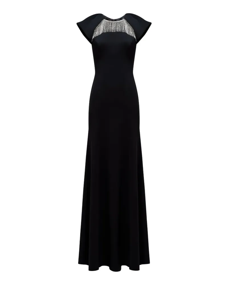 Jenny Packham Verziertes Sonder Maxikleid - Schwarz Schwarz