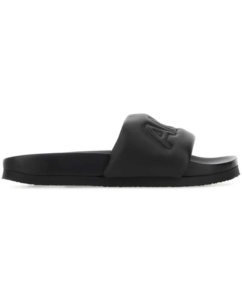 AMBUSH Slipper mit Logo-Prägung - Schwarz Schwarz