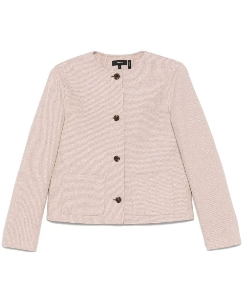 Theory Jacke aus Twill - Braun Braun