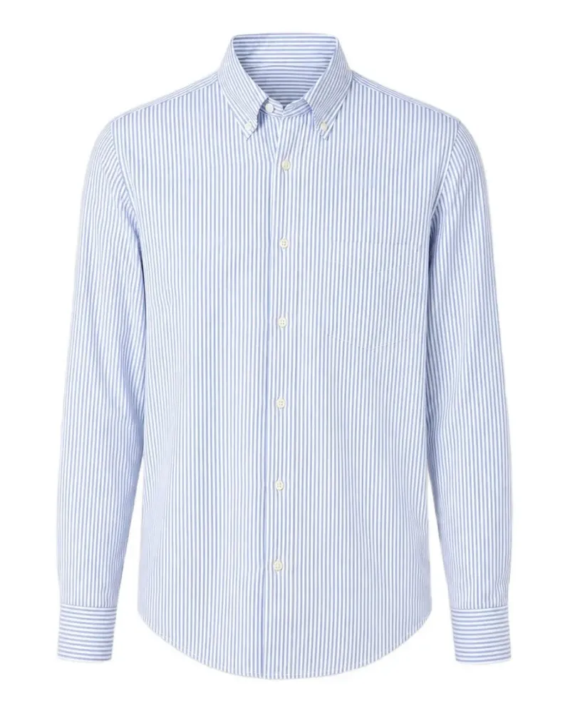 Hartford striped seersucker shirt - Blau Blau