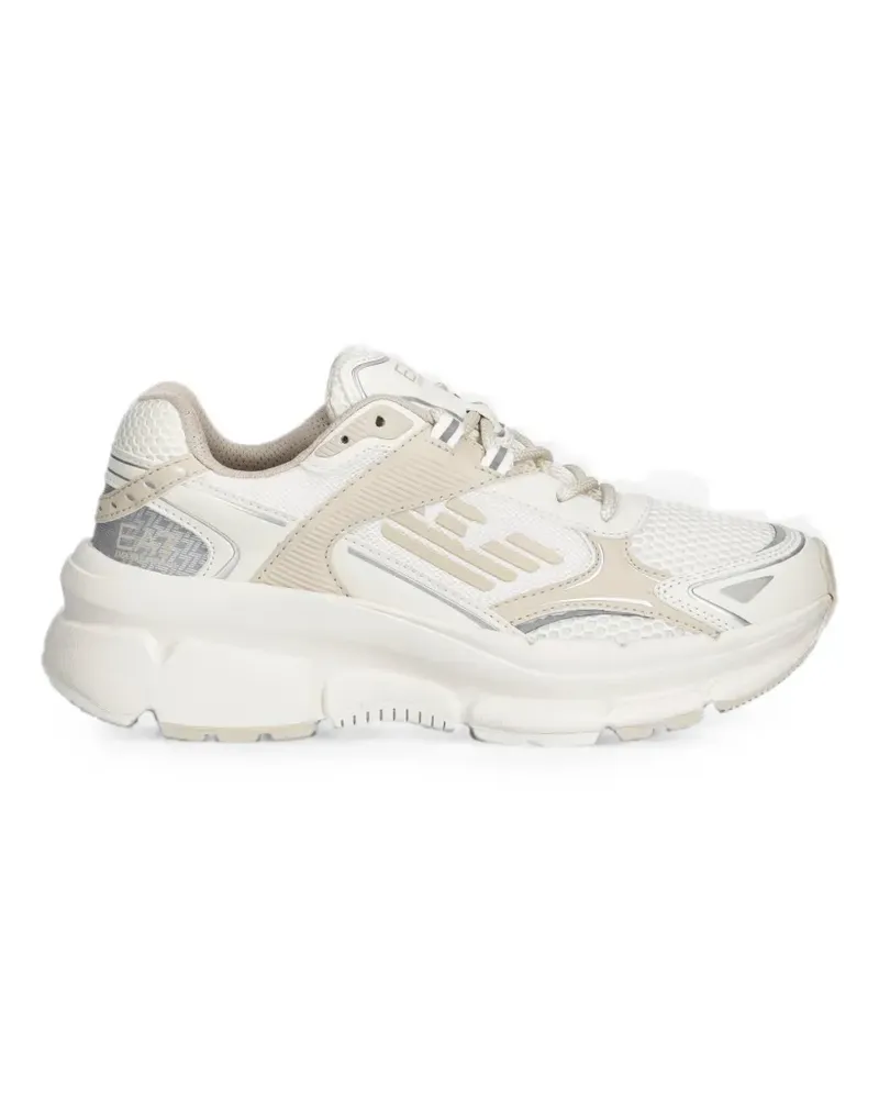 EA7 logo-detail sneakers - Nude Nude