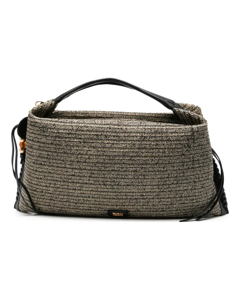 DKNY logo-detail woven-design toyte bag - Nude Nude