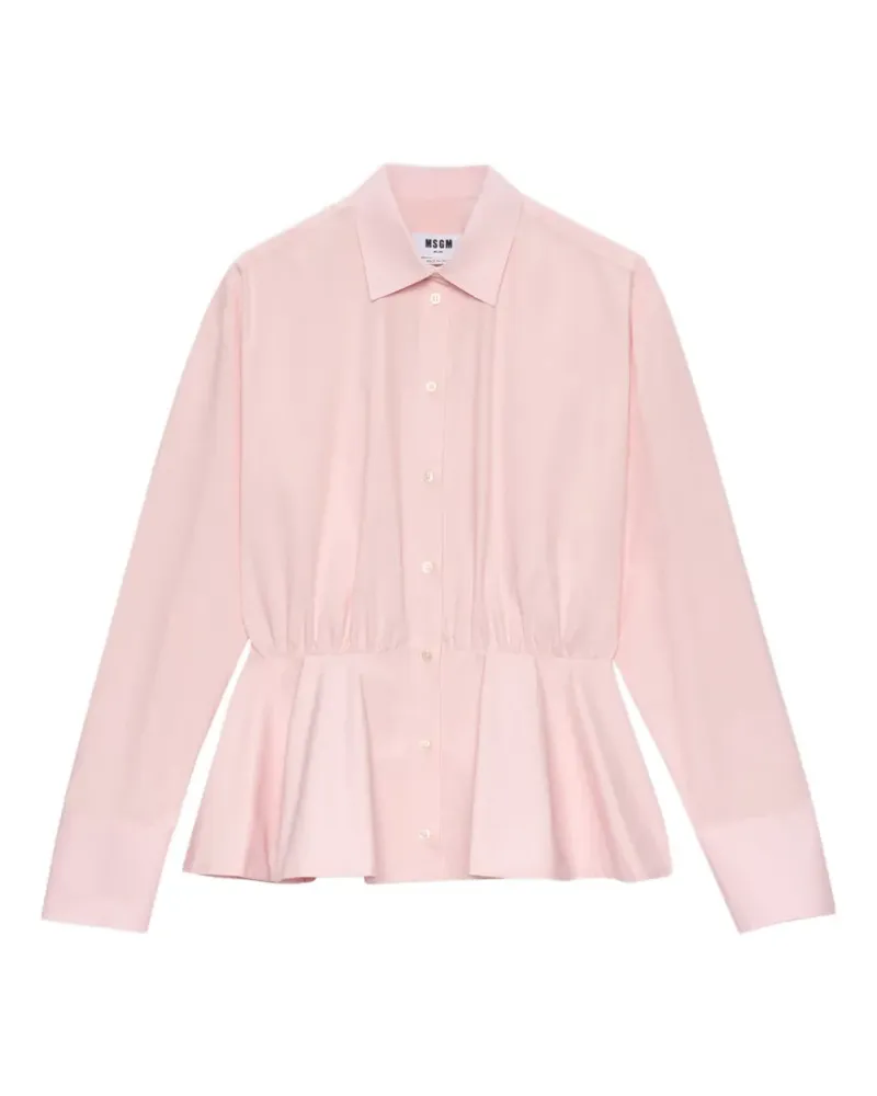 MSGM peplum shirt - Rosa Rosa