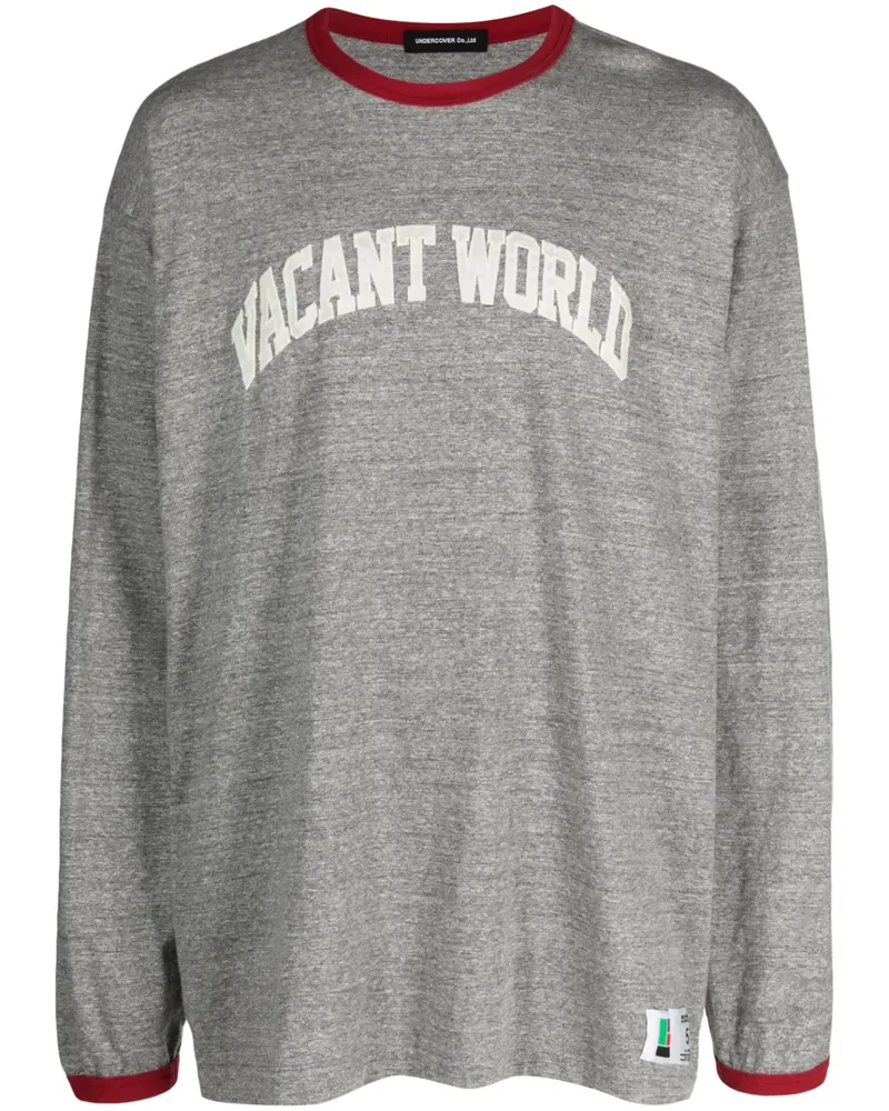 Undercover Langarmshirt mit Slogan-Print - Grau Grau