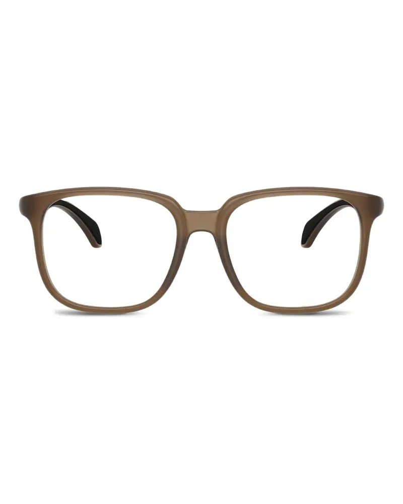 Moncler Brille mit eckigem Gestell - Braun Braun