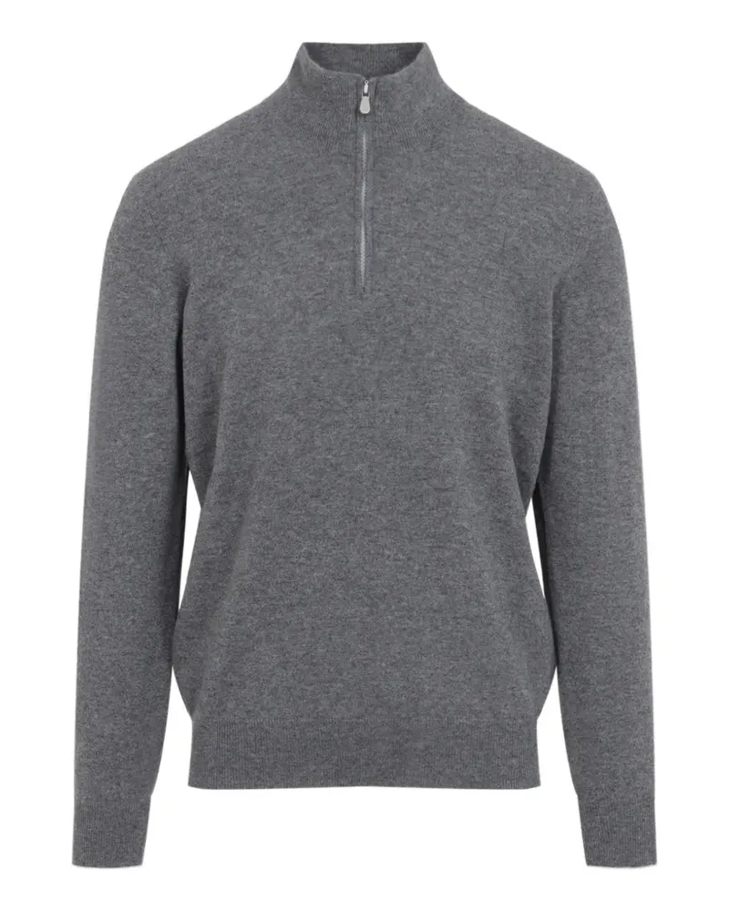 Brunello Cucinelli half-zip cashmere sweater - Grau Grau