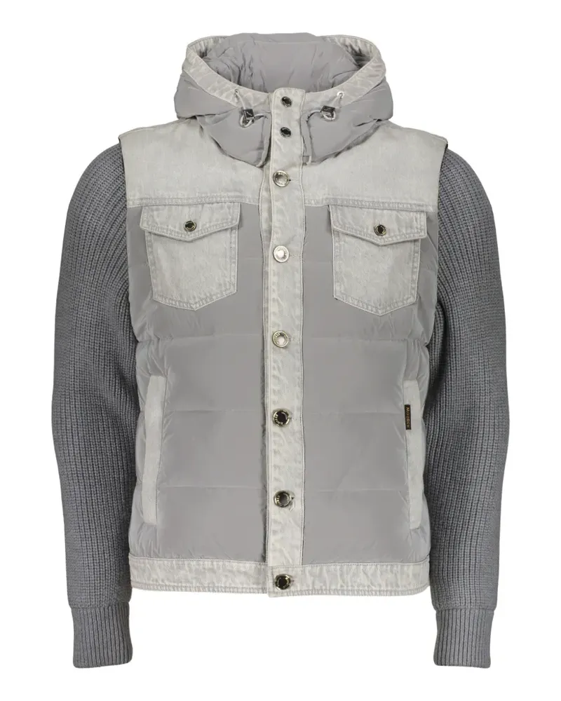 MOORER Kapuzenjacke mit abnehmbaren Ärmeln - Grau Grau