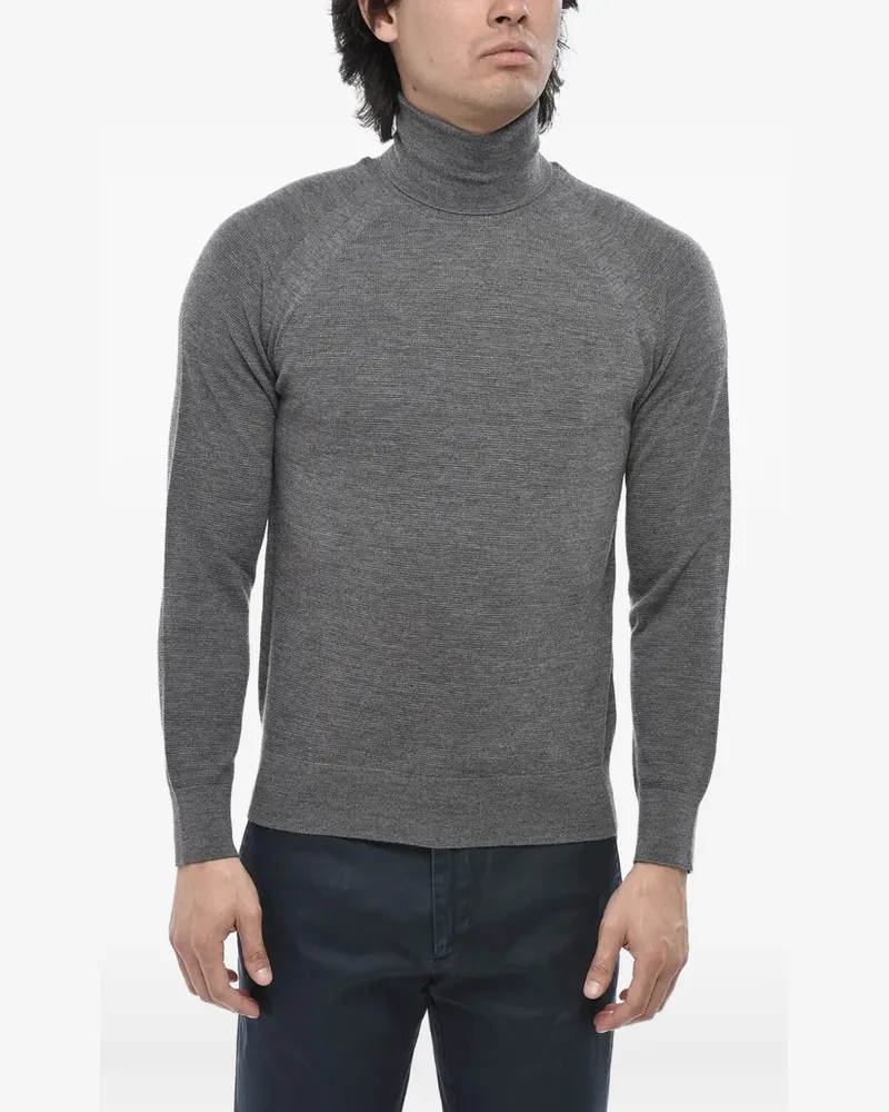 Paolo Pecora Milano turtleneck raglan-sleeve sweater - Grau Grau