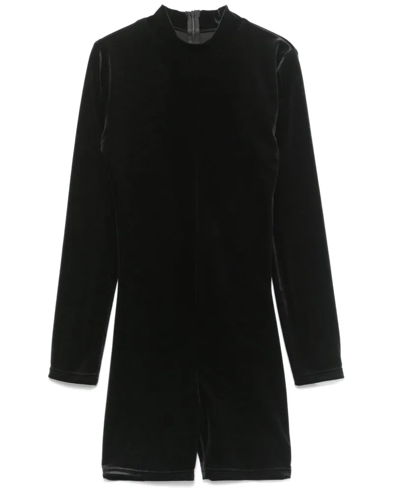 ALCHEMY Playsuit aus Samt - Schwarz Schwarz