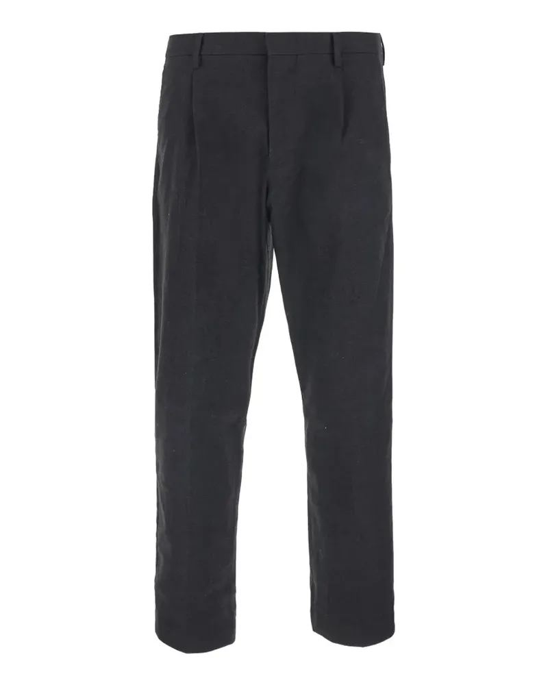 NN 07 Straight-Leg-Hose mit Falten - Grau Grau