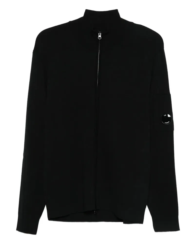 C.P. Company Cardigan mit Reißverschluss - Schwarz Schwarz