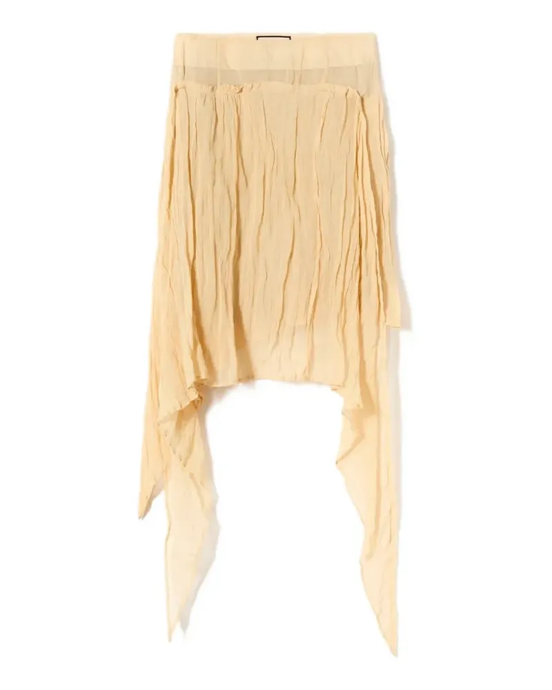 PLAN C Asymmetrischer Rock - Nude Nude