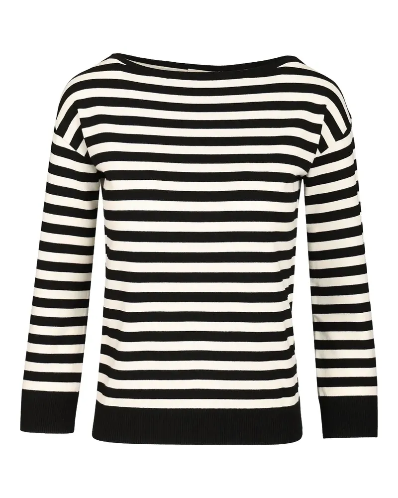 Max Mara striped boat-neck sweater - Schwarz Schwarz