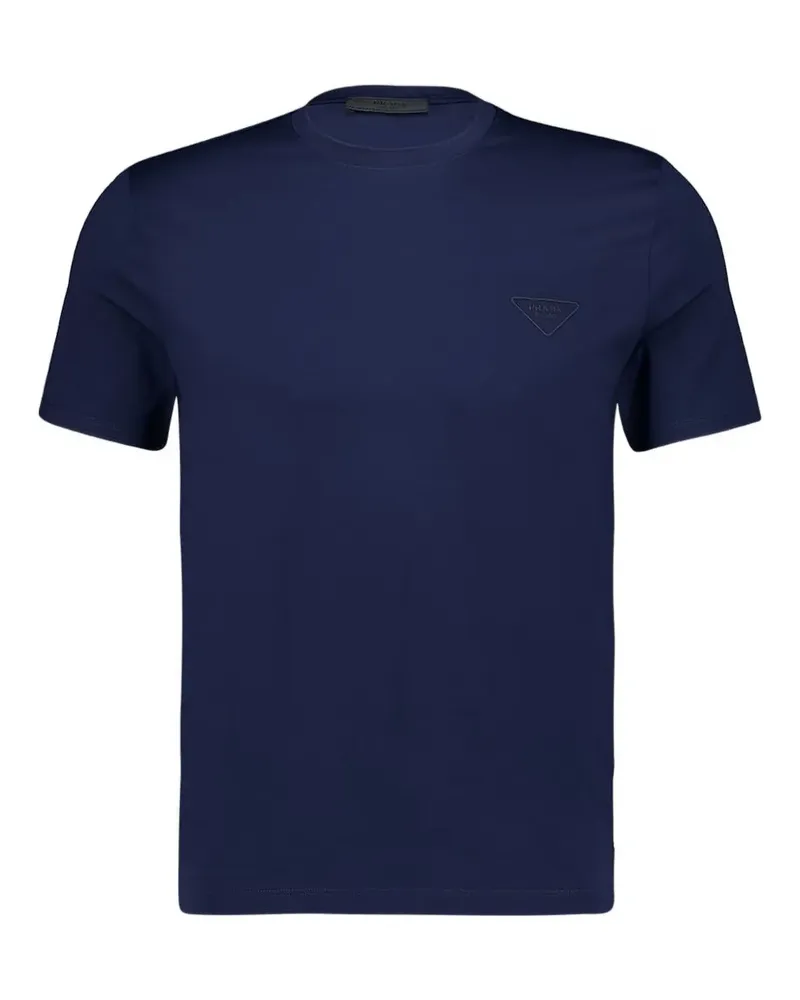 Prada crew-neck T-shirt - Blau Blau