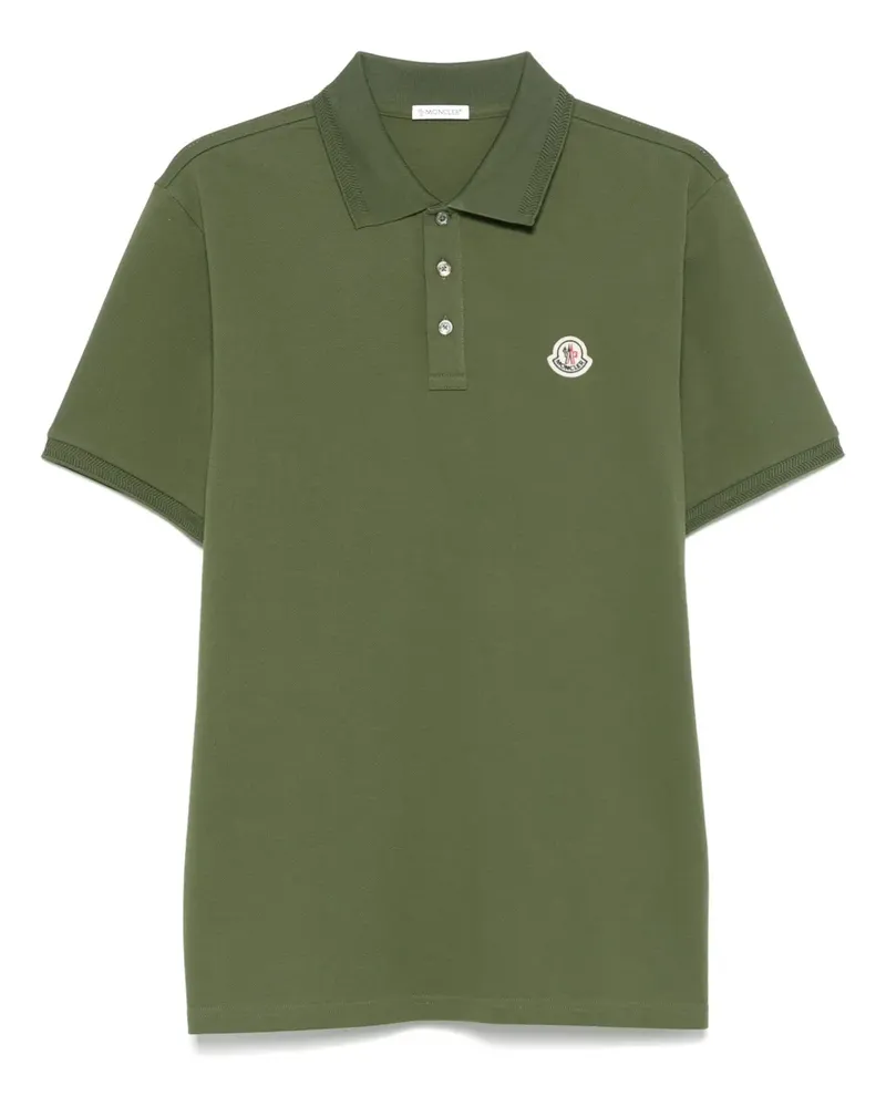 Moncler Poloshirt mit Logo-Applikation - Grün Grün